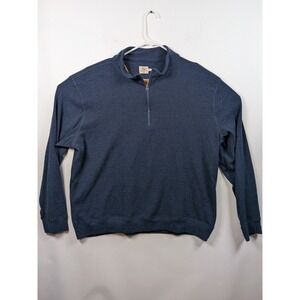 Faherty Crewneck Pullover Cotton Blend‎  Sweatshirt Blue Size XXL